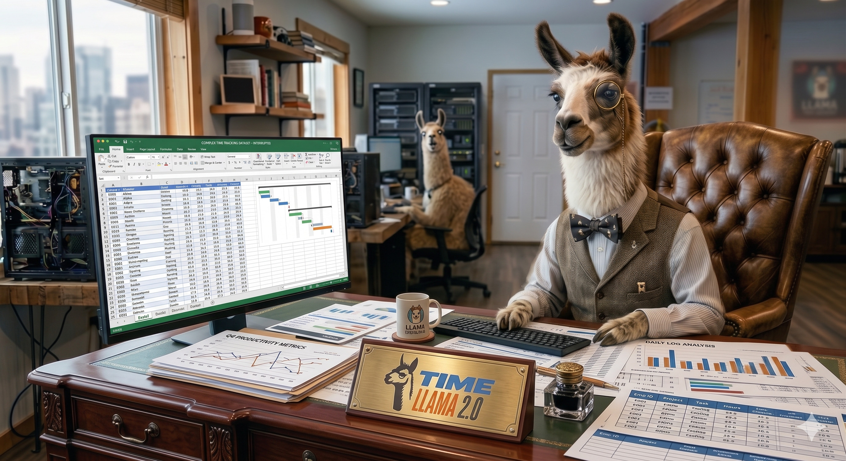 The TimeLlama team figuring out where the time went